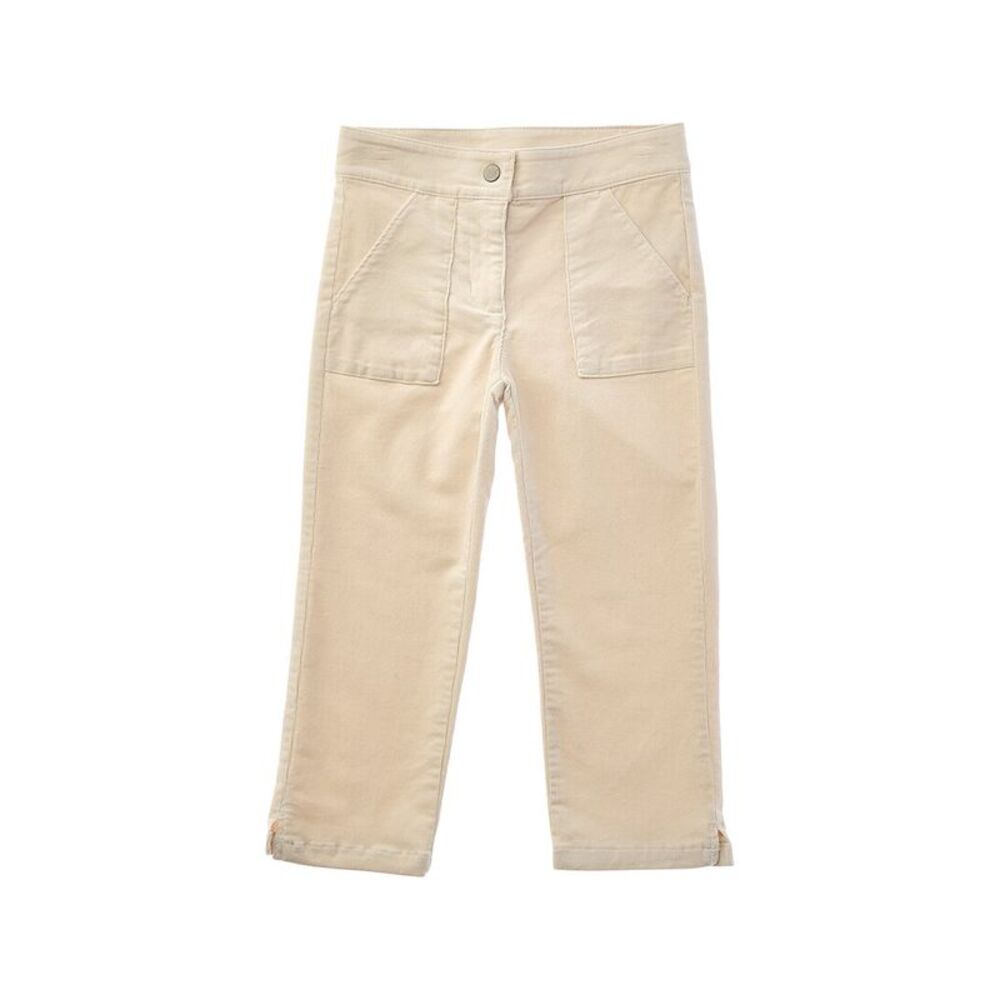 Janie And Jack Girls  The Corduroy Patch Pocket Pant, Brown